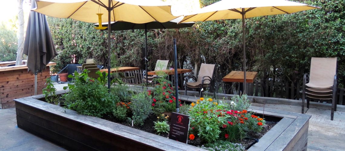 With multiple raised beds at the North Park location, farm to table takes on a whole new meaning.