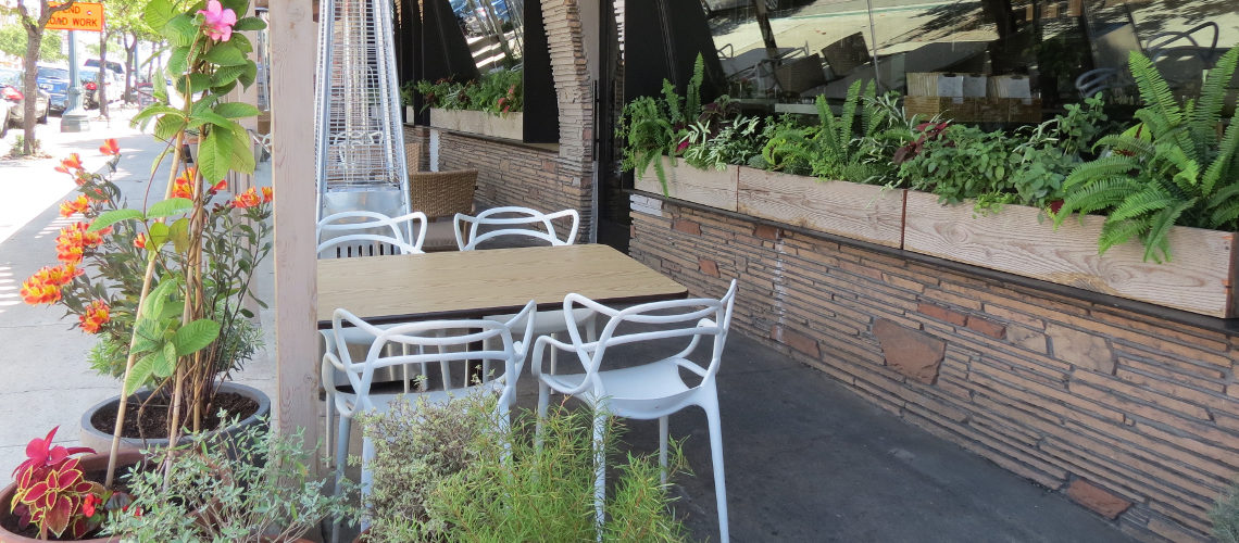 Fresh UP designs greet diners at this restaurant in Kensington.