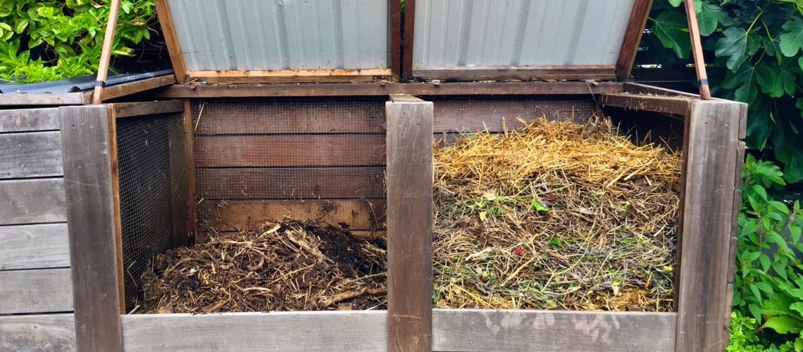 Straw, mulch, garden, and kitchen scraps can be added to close the loop and create sustainability.